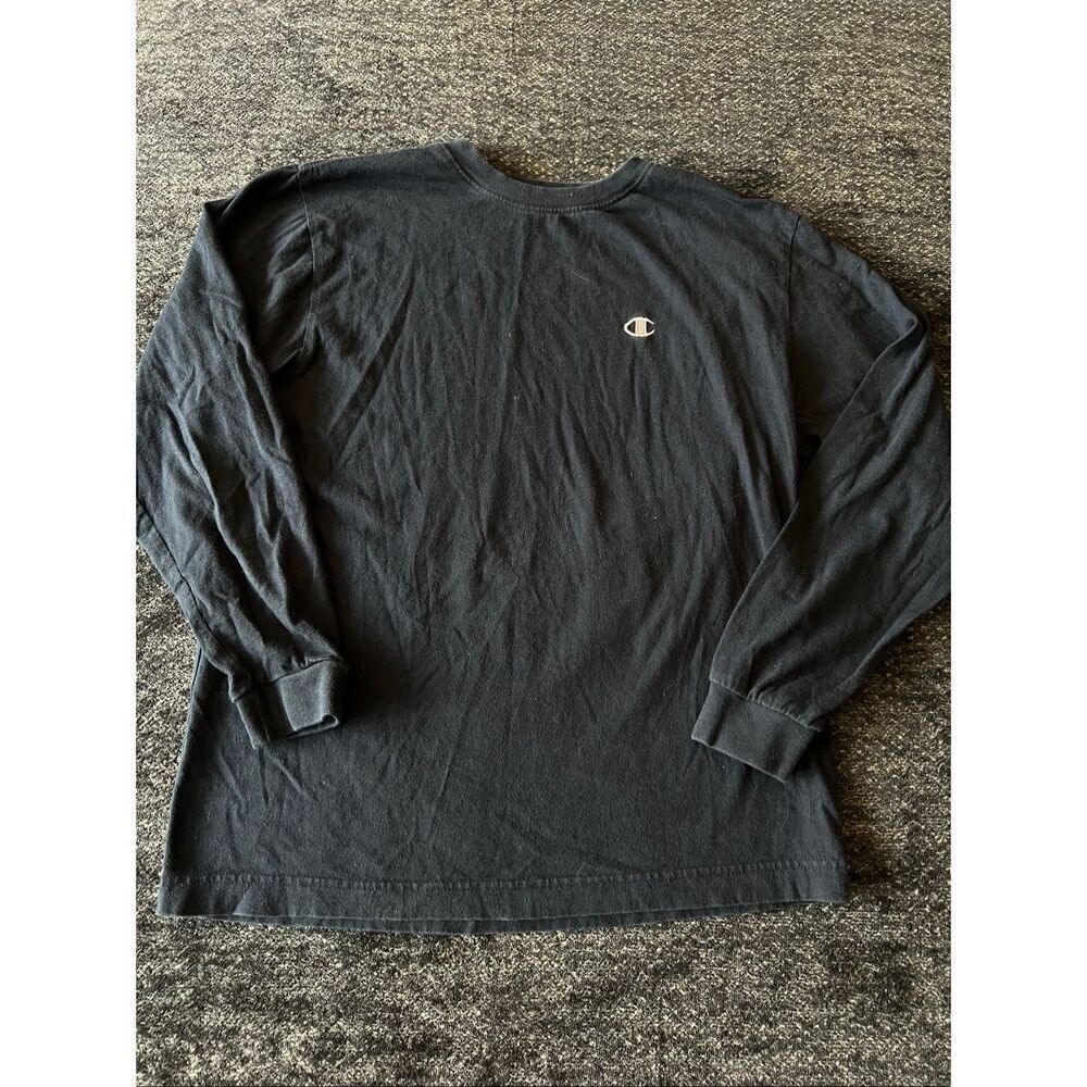 Youth medium Champion Dark Blue Long Sleeve Shirt